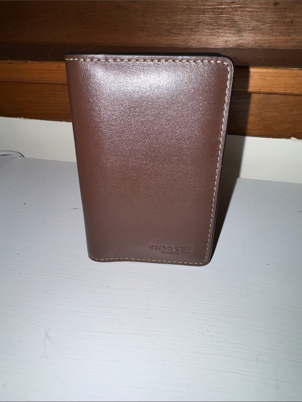 Authentic COACH Brown Leather ID Wallet